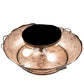 Meyda Lighting Whispering Pines 23" 4-Light Light Burnished Antique Copper Flush Mount Light With Silver Mica Shade Glass