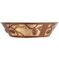 Meyda Lighting Whispering Pines 23" 4-Light Rust Flush Mount Light With Silver Mica Shade Glass