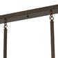 Meyda Lighting Whispering Pines 24" 2-Light Antique Copper Island Pendant Light With Amber Mica Shade Glass