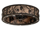 Meyda Lighting Whispering Pines 243635 37" Oil Rubbed Bronze Chandelier With Silver Mica Shade Glass and Fan