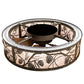 Meyda Lighting Whispering Pines 243635 37" Oil Rubbed Bronze Chandelier With Silver Mica Shade Glass and Fan