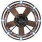 Meyda Lighting Whispering Pines 243635 37" Oil Rubbed Bronze Chandelier With Silver Mica Shade Glass and Fan