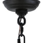 Meyda Lighting Whispering Pines 28" 4-Light Oil Rubbed Bronze Chandelier With Amber Mica Shade Glass