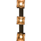 Meyda Lighting Whispering Pines 36" 3-Light Timeless Bronze Island Pendant Light With Silver Mica Shade Glass