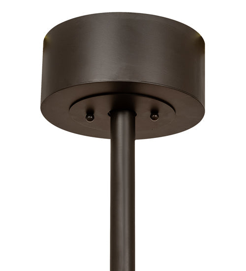 Meyda Lighting Whispering Pines 36" LED Oil Rubbed Bronze Chandelier With Amber Mica Shade Glass and Fan