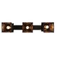 Meyda Lighting Whispering Pines 37" 3-Light Timeless Bronze Island Pendant Light With Silver Mica Shade Glass