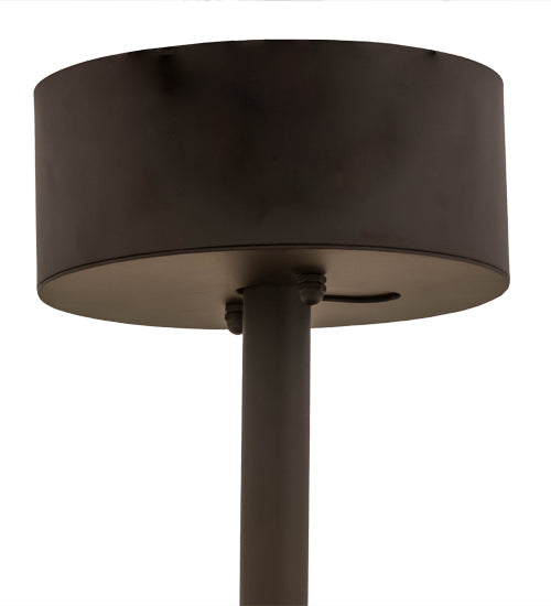 Meyda Lighting Whispering Pines 37" 8-Light LED Oil Rubbed Bronze Chandelier With Silver Mica Shade Glass and Fan