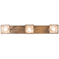 Meyda Lighting Whispering Pines 38" 3-Light Antique Copper Pendant Light With Clear Seeded Shade Glass