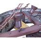Meyda Lighting Whispering Pines 44" 12-Light Rust Wrought Iron Chandelier With Silver Mica Shade Glass and 29" Wood Fan