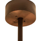 Meyda Lighting Whispering Pines 44" 12-Light Rust and Wrought Iron Chandelier With Amber Mica Shade Glass and Fan