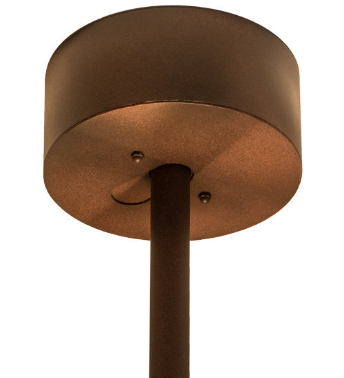 Meyda Lighting Whispering Pines 44" 12-Light Rust and Wrought Iron Chandelier With Amber Mica Shade Glass and Fan