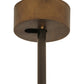 Meyda Lighting Whispering Pines 44" 16-Light Burnished Antique Copper Custom Logo Chandelier With Silver Mica Shade Glass and Fan