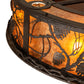 Meyda Lighting Whispering Pines 44" 16-Light Oil Rubbed Bronze Chandelier With Amber Mica Shade Glass and Fan