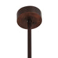 Meyda Lighting Whispering Pines 44" 8-Light Cafe Noir Chandelier With Amber Mica Shade Glass and Fan