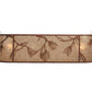 Meyda Lighting Whispering Pines 44" Cafe Noir Oblong Inverted Silver Mica Shade Glass