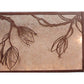 Meyda Lighting Whispering Pines 44" Cafe Noir Oblong Inverted Silver Mica Shade Glass