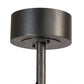 Meyda Lighting Whispering Pines 45" 16-Light Black Satin Wrought Iron Chandelier With Silver Mica Shade Glass and Fan