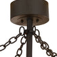Meyda Lighting Whispering Pines 45" 16-Light Oil Rubbed Bronze Chandelier With Amber Mica Shade Glass and Fan