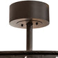 Meyda Lighting Whispering Pines 45" 24-Light Oil Rubbed Bronze Chandelier With Silver Mica Shade Glass and Fan