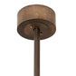 Meyda Lighting Whispering Pines 45" 8-Light Antique Copper Chandelier With Amber Mica Shade Glass ad Fan
