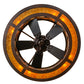 Meyda Lighting Whispering Pines 45" 8-Light Mahogany Bronze Chandelier With Amber Mica Shade Glass and Fan