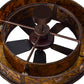 Meyda Lighting Whispering Pines 45" 8-Light Mahogany Bronze Chandelier With Amber Mica Shade Glass and Fan
