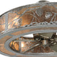 Meyda Lighting Whispering Pines 45" 8-Light Nickel Chandelier With Silver Mica Shade Glass and Fan
