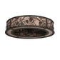 Meyda Lighting Whispering Pines 45" 8-Light Oil Rubbed Bronze Chandelier With Silver Mica Shade Glass and Fan
