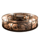 Meyda Lighting Whispering Pines 45" 8-Light Oil Rubbed Bronze Chandelier With Silver Mica Shade Glass and Fan