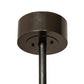 Meyda Lighting Whispering Pines 45" 8-Light Timeless Bronze Chandelier With Amber Mica Shade Glass and Fan
