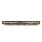 Meyda Lighting Whispering Pines 51" LED Rust & Wrought Iron Flush Mount Light With Silver Mica Shade Glass