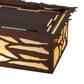 Meyda Lighting Whispering Pines 63" 6-Light Cafe Noir On Rust Island Flush Mount Light With Beige Ripple Shade Glass
