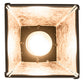 Meyda Lighting Whispering Pines 7" Timeless Bronze Mini Pendant Light With Silver Mica Shade Glass