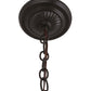 Meyda Lighting Whispering Pines 7" Timeless Bronze Pendant Light With Amber Mica Shade Glass
