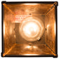 Meyda Lighting Whispering Pines 7" Timeless Bronze Pendant Light With Amber Mica Shade Glass