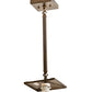 Meyda Lighting Whispering Pines 7"Sq Antique Copper Pendant Light With Silver Mica Shade Glass
