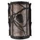 Meyda Lighting Whispering Pines 8" 2-Light Satin Black Wrought Iron Left Wall Sconce With Silver Mica Shade Glass
