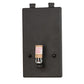 Meyda Lighting Whispering Pines 8" Wrought Iron Right Wall Sconce With Silver Mica Shade Glass