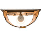 Meyda Lighting Whispering Pines 9" Coffee Bean Wall Sconce With Amber Mica Shade Glass