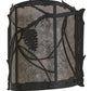 Meyda Lighting Whispering Pines 9" Timeless Bronze Wall Sconce With Silver Mica Shade Glass