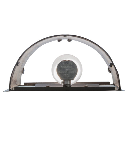 Meyda Lighting Whispering Pines 9" Timeless Bronze Wall Sconce With Silver Mica Shade Glass