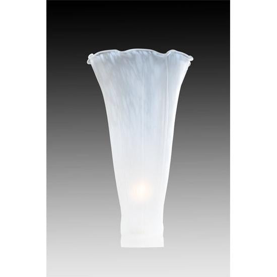 Meyda Lighting White Pond Lily 3.5" White Shade Glass