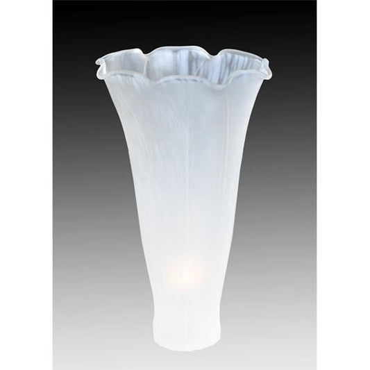 Meyda Lighting White Pond Lily 3.5" White Shade Glass