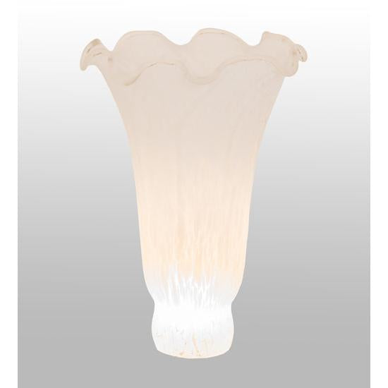 Meyda Lighting White Pond Lily 4" White Shade Glass
