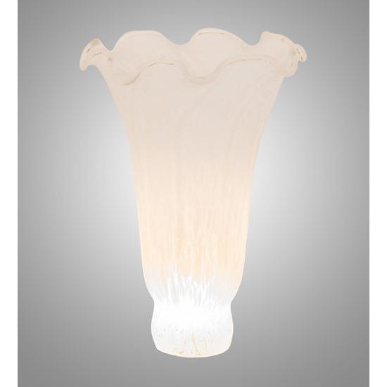 Meyda Lighting White Pond Lily 4" White Shade Glass