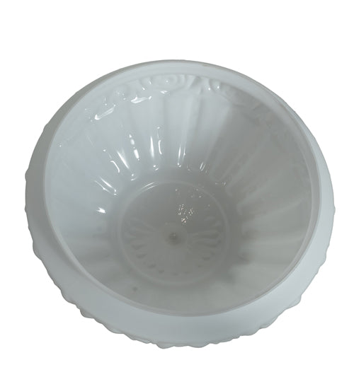 Meyda Lighting White Puffy Rose 13" White Shade Glass