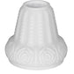 Meyda Lighting White Puffy Rose 5" White Shade Glass
