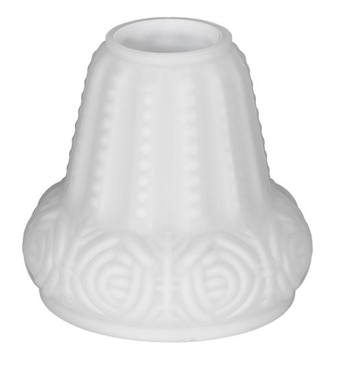 Meyda Lighting White Puffy Rose 5" White Shade Glass