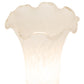 Meyda Lighting White Tiffany Pond Lily 13" Antique Brass Twin Cherub Table Lamp With White Shade Glass