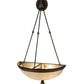 Meyda Lighting Whitesboro Middle School Auditorium 20" 2-Light Gold & Black Wall Sconce With Creme Carrare Shade Glass